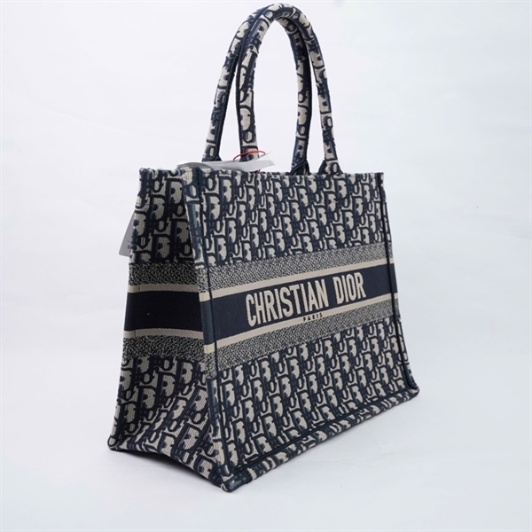 Túi Dior Tote xanh pha xám (A-T) sz35 KG+