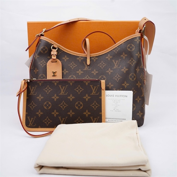 Túi LV CarryAll hoa nâu kèm ví sz29 (A-T) KG+