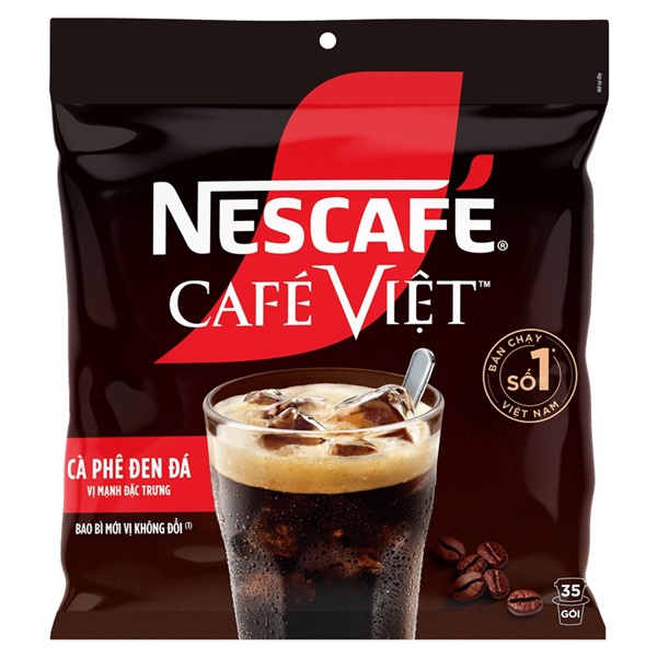 Cà phê Nescafe Việt Đen Đá Túi 560g