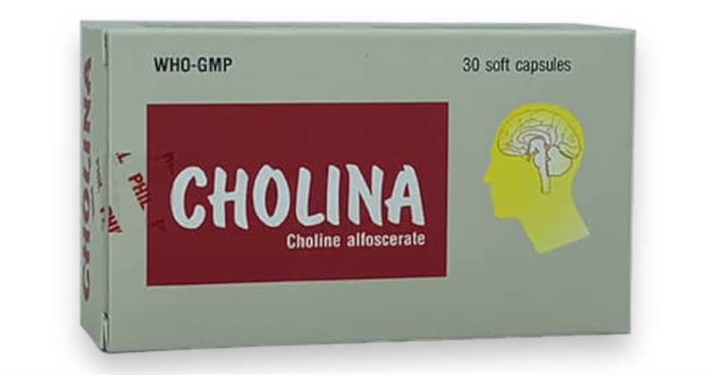 Thuốc Cholina- Choline alfoscerate 400mg- Phil inter pharma- Hỗ trợ phục hồi chức năng cho não, cải thiện trí nhớ- H*3vỉ*10viên