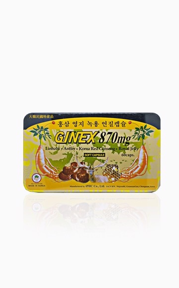 Ginex 870 mg (Sâm,nhung hươu,linhchi) (H*60viên) - Korea _NPP Hà lan