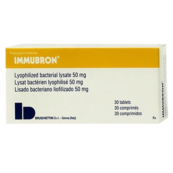 Immubron 50mg (Điều trị viêm phế quản, nhiễm khuẩn đường hô hấp) (H*3vỉ*10viên) - Italy