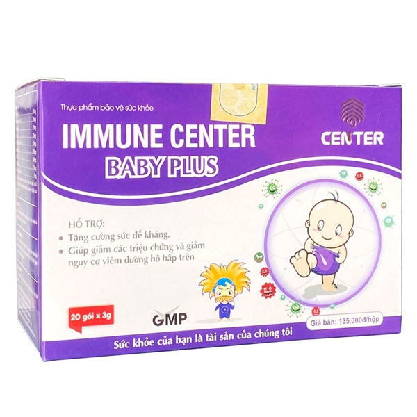 Immune center baby plus (Tăng cường sức đề kháng) (H*20gói*3g) - Center