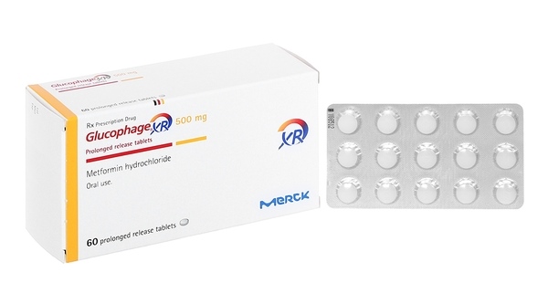 Glucophage 500mg (Hộp 5 vỉ x 10 viên) - Merck/ France