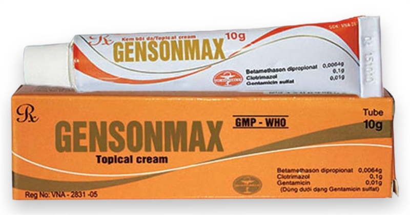 Gensonmax (Chữa bệnh nấm ngoài da) 10g (Cọc*10tub) - Quảng Bình