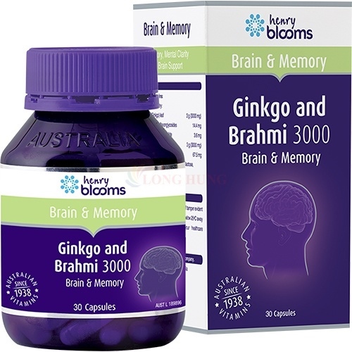 Ginkgo and Brahmi 3000 (Lọ 30 viên) - úc/Intershop