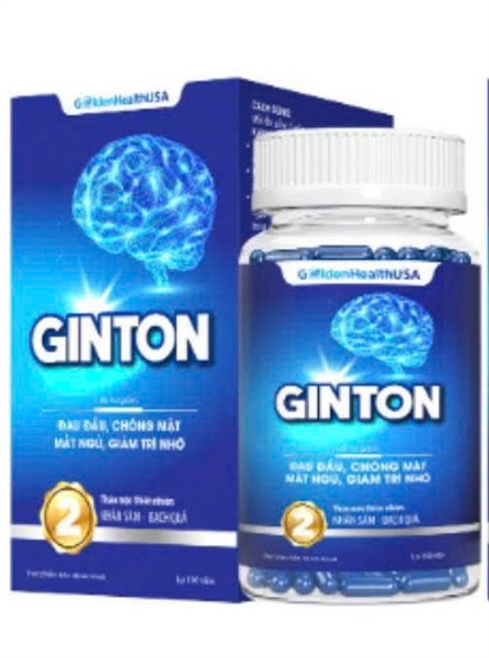 Ginton (Đau đầu, chóng mặt, mất ngủ, giảm trí nhớ) (Lọ*100viên) - Golden health USA