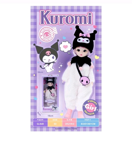 Hộp baby 1c khớp mắt thủy tinh sanrio Q-A40