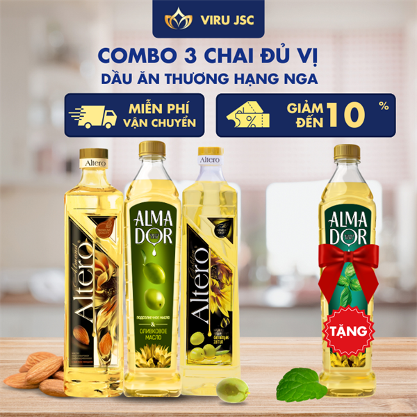 Combo 3 Đủ Vị + Tặng 1 Ô Liu