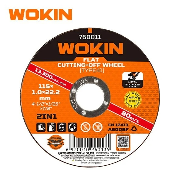 Đá cắt phẳng (Kim loại và thép không gỉ) WOKIN - 760012