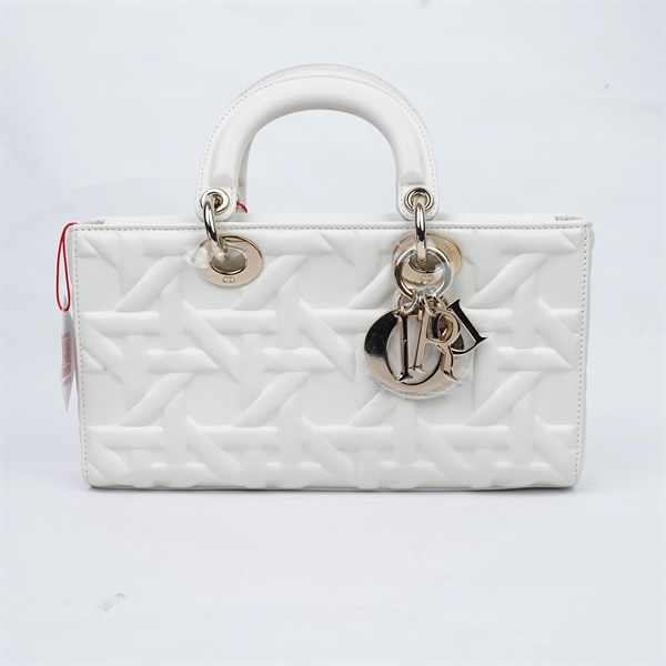 Túi Dior Joy trắng 2 strap (15-MA-0264) 2 strap sz26 KG+