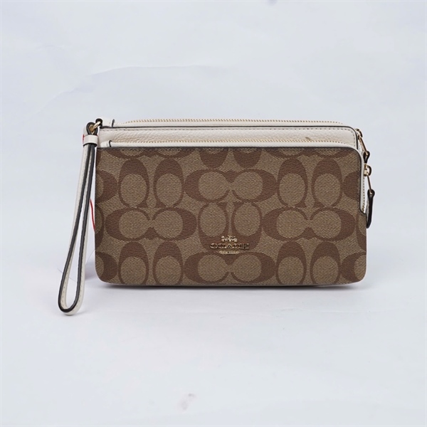 Túi Coach Clutch nâu (QN) sz20 KG+