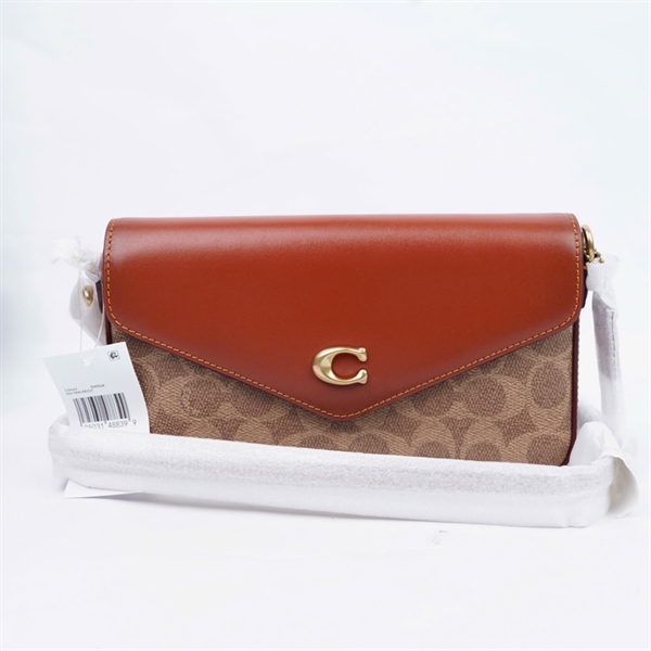 Túi Coach nâu kèm ví sz21 (QN) KG+