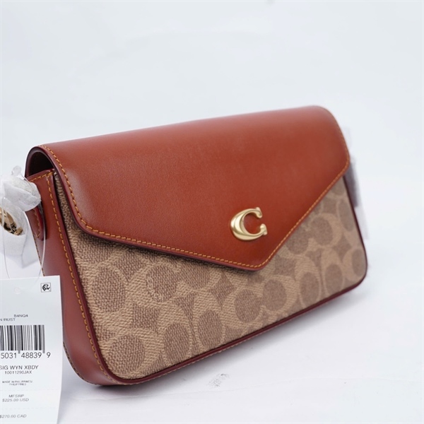 Túi Coach nâu kèm ví sz21 (QN) KG+