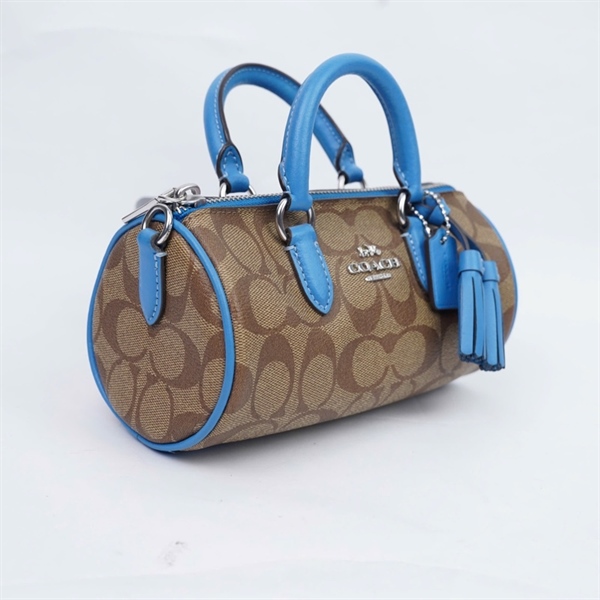 Túi Coach nâu pha xanh sz19 (QN) KG+