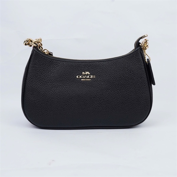 Túi Coach đen 2strap sz24 (QN) KG+