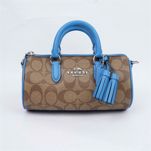 Túi Coach nâu pha xanh sz19 (QN) KG+