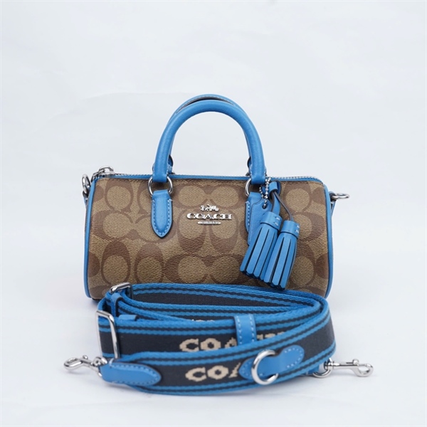 Túi Coach nâu pha xanh sz19 (QN) KG+