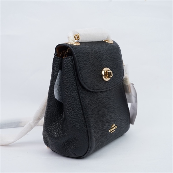 Balo Coach đen 14x6x16cm (QN) KG+