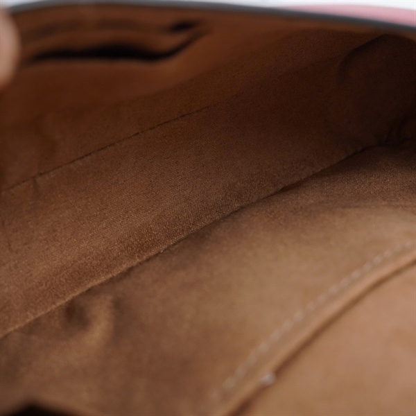 Túi Coach đỏ pha nâu 2 strap sz22 (QN) KG+