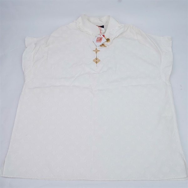 Áo thun LV hoa trắng sz38 (BQ) KG+