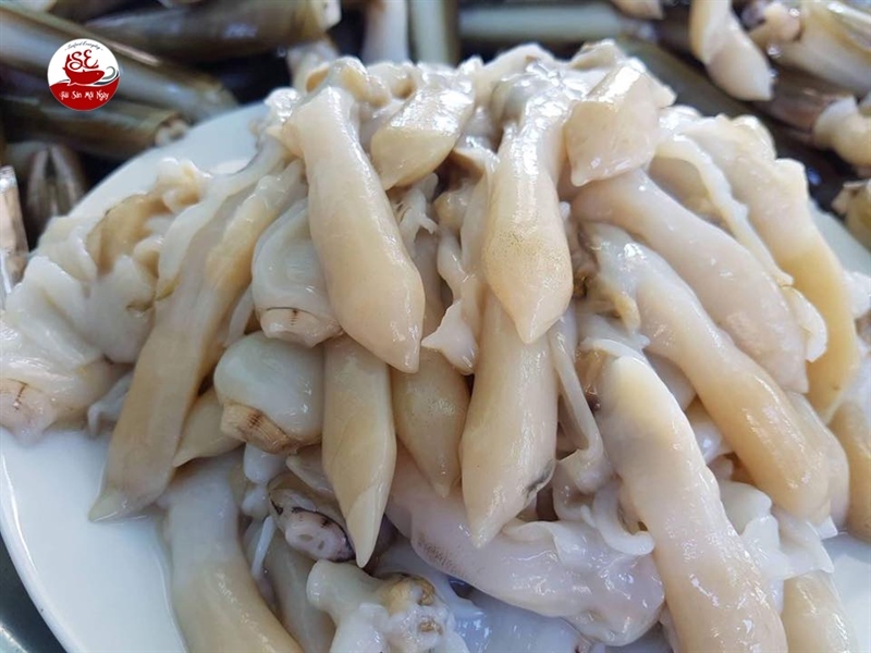 Ốc móng tay làm sạch bỏ vỏ