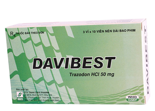 Davibest trazodon 50mg davipharm (h/30v)