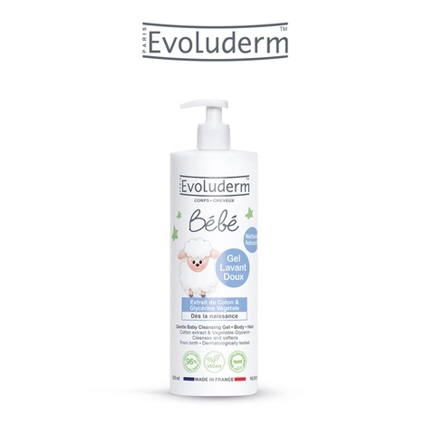 Gel Tắm Gội Cho Bé EvoLuderm BéBé 500ml