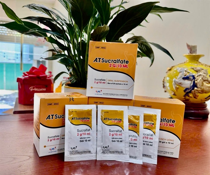 A.T Sucralfate 2 g/10 ml (Hộp 20 gói x 10 ml)