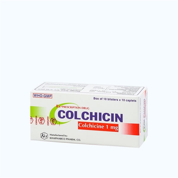 Colchicin 1mg (Hộp 10 vỉ x 10 viên) - Khánh Hoà