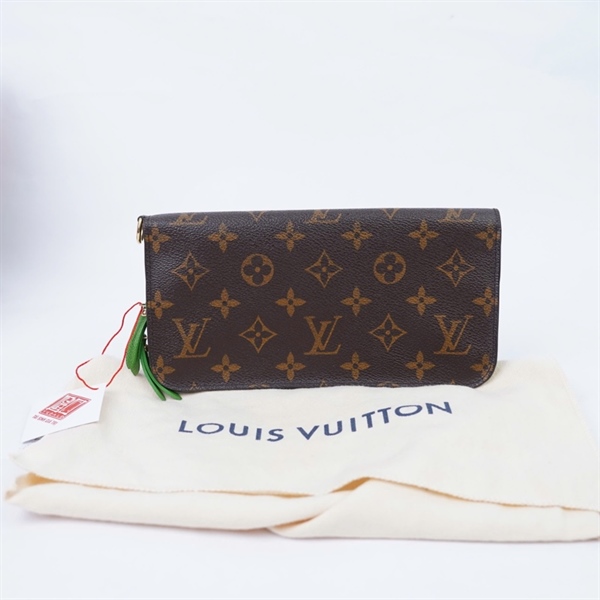 Ví LV hoa nâu lòng xanh (CA4038) (LT) KG+