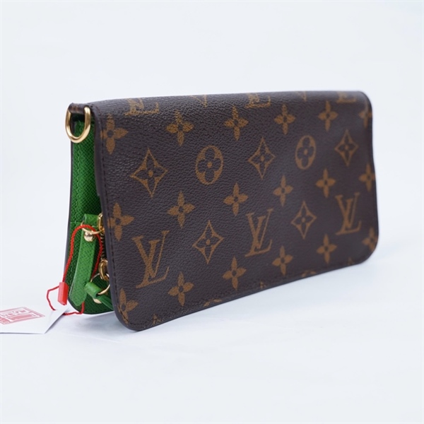 Ví LV hoa nâu lòng xanh (CA4038) (LT) KG+