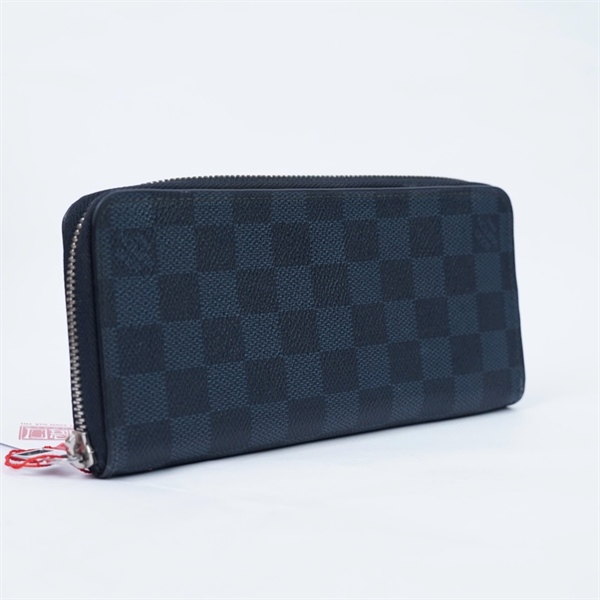 Ví LV zip ô vuông xanh đen (LT) KG+