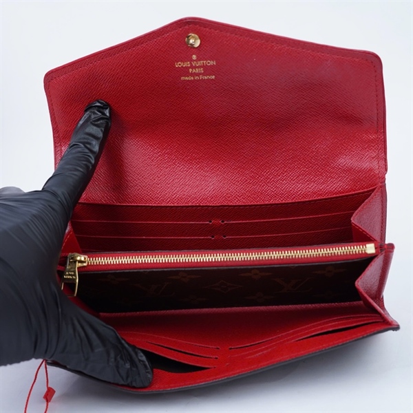 Ví LV hoa nâu viền đỏ (LT) KG+