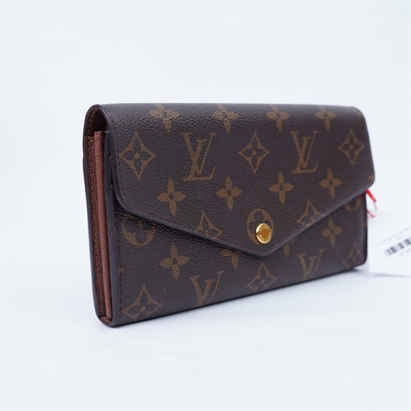 Ví LV hoa nâu nút vàng (LT) KG+