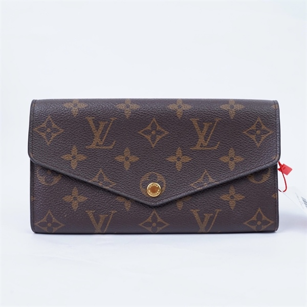 Ví LV hoa nâu nút vàng (LT) KG+