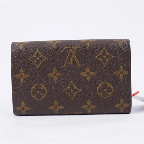 Ví LV hoa nâu nút vàng (SD0042) (LT) KG+