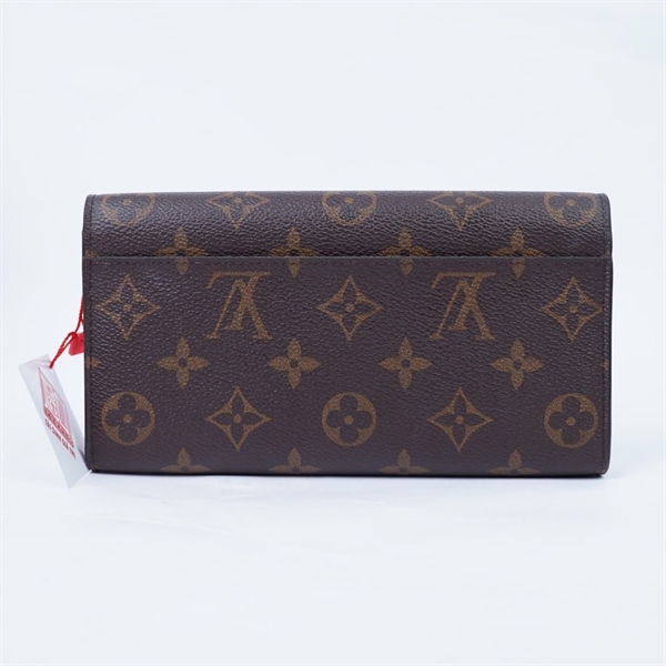 Ví LV hoa nâu nút vàng (LT) KG+