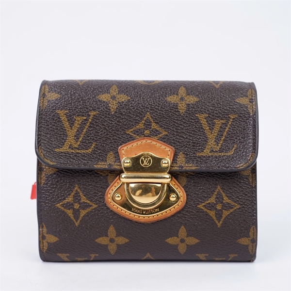 Ví LV hoa nâu khóa vàng (TA3184) (LT) KG+