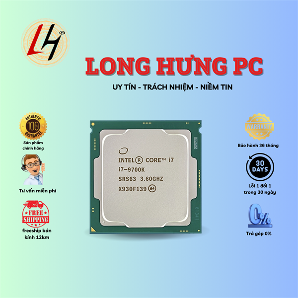 CPU intel core i7 9700K (2nd)