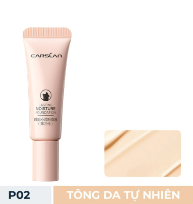 Kem nền Carslan minisize 5g Vỏ HỒNG #P02 Tự Nhiên