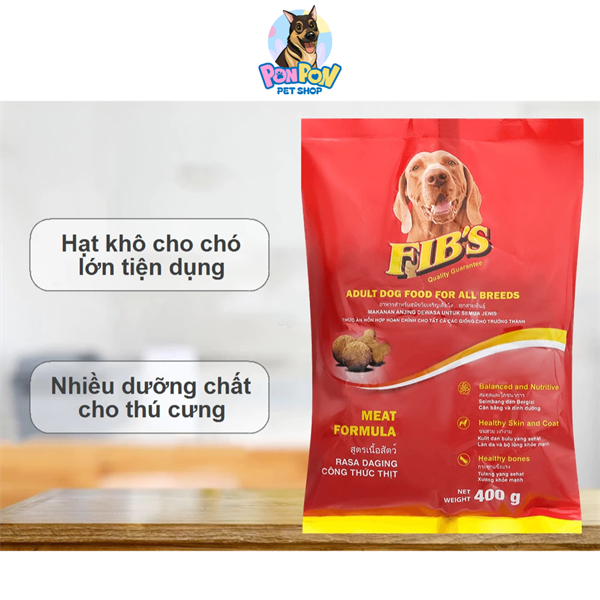 Hạt FIBS cho Chó Trưởng Thành gói 400g