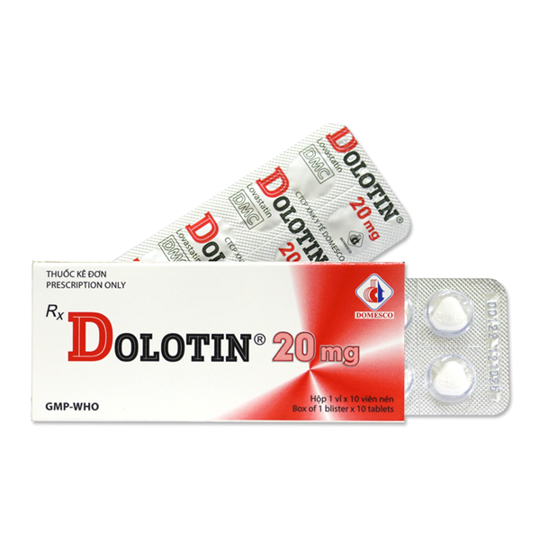 Lovastatin 20mg (H*1vỉ*10viên) - Domesco