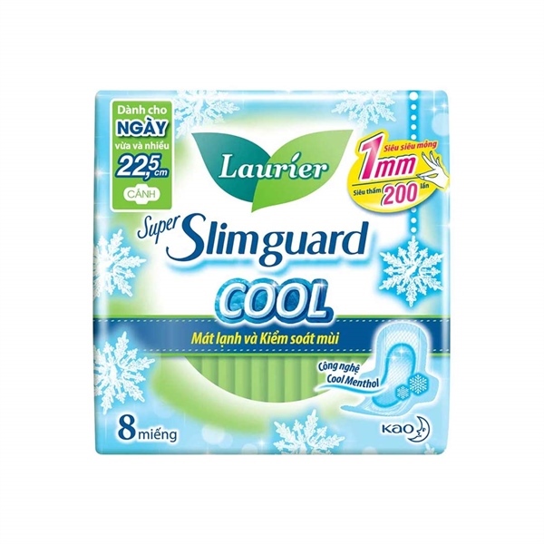 Băng vệ sinh Laurier 1MM cool 8 miếng