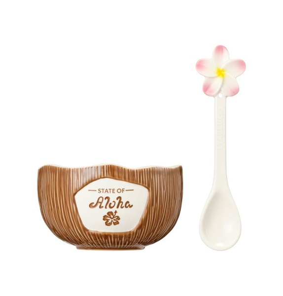 Aloha Coconut Bowl & Spoon Set 2025