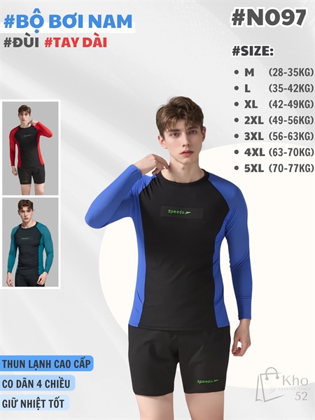 Bộ bơi nam tay dài lớn