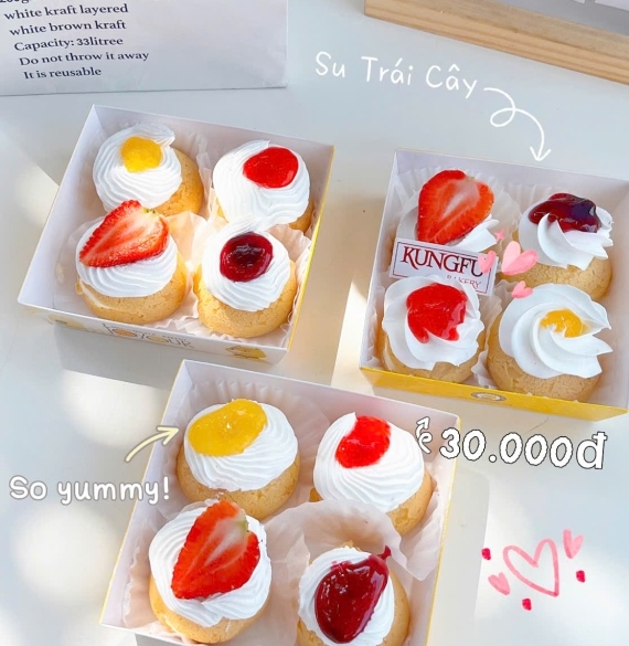 Bánh Su Trái Cây (4 ổ/ hộp)