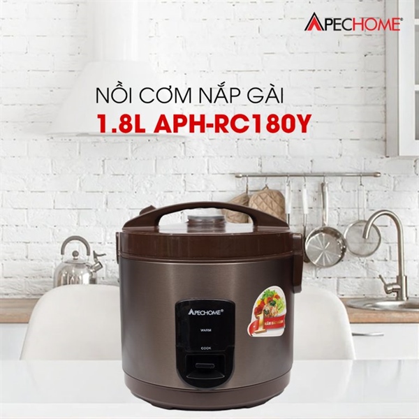 Nồi cơm điện 1.8l Apechome APH-RC180Y