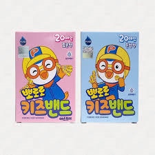 Băng keo cá nhân 1 size kids band pororo (Hộp 20 miếng) - Young chemical