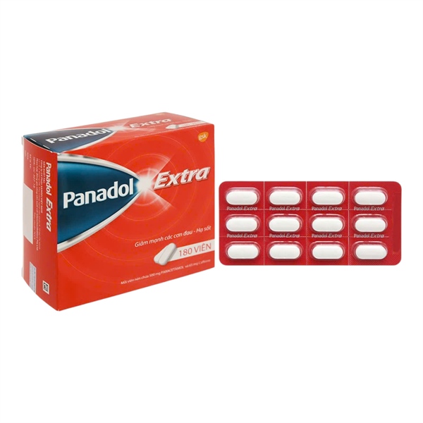 Panadol Extra (Hộp 15 vỉ x 12 viên) - GLaxo